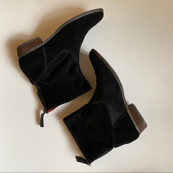DV by Dolce Vita Black Suede Heeled Booties - Picture 2 of 9